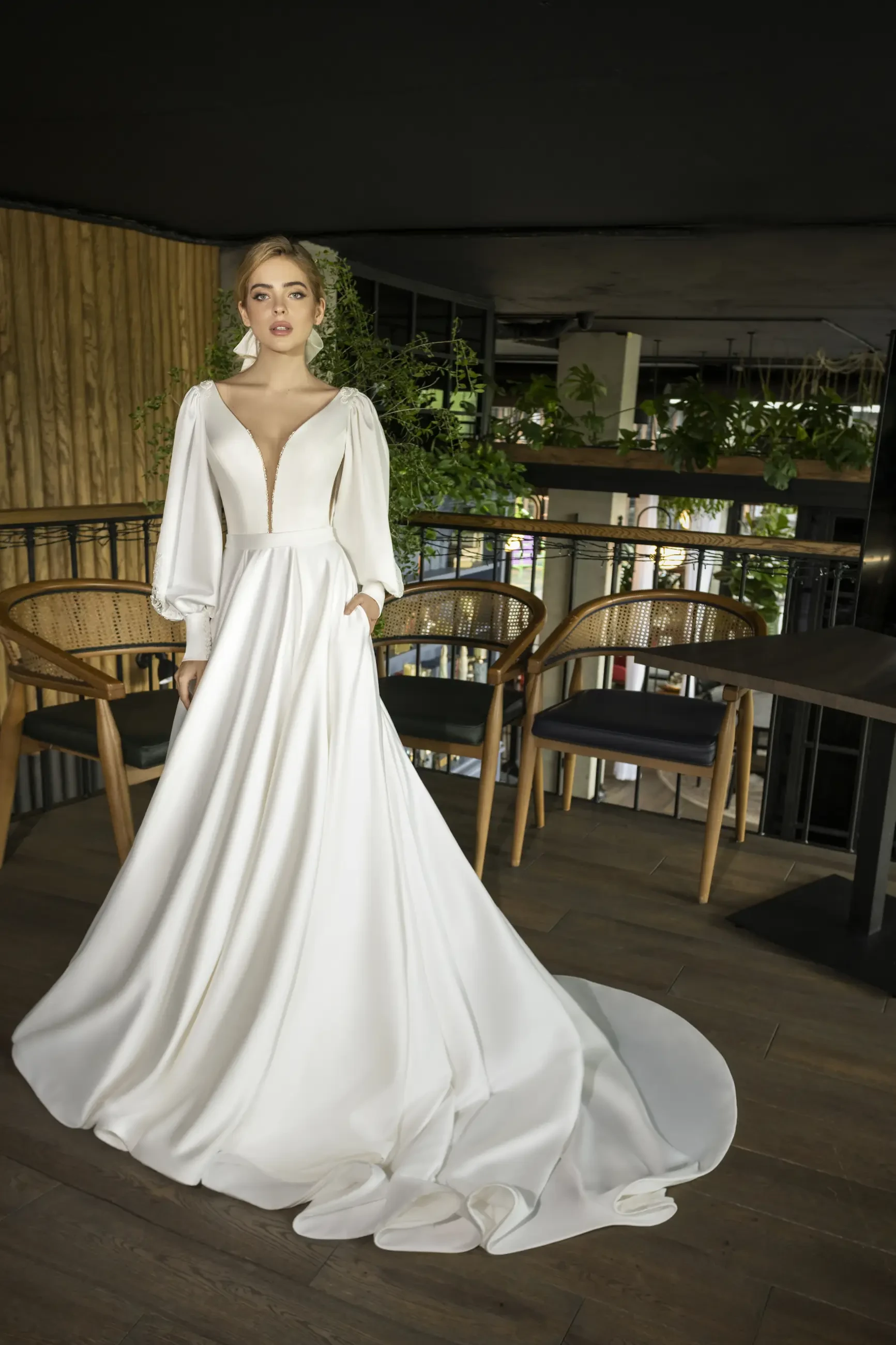 Bridal Gown with long sleeves